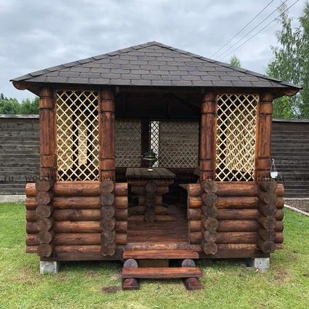 Беседки из бревна, бруса, минибруса Беседки из бревна, бруса, минибруса